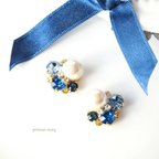 作品Lt.サファイア&ロイヤルブルー♡blue bijouピアス