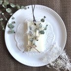 作品香りが選べる✤ユーカリと白いお花のブーケ風アロマワックスサシェ