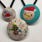 作品【送料無料】クリスマス限定セット ヘアゴム&ブローチ