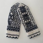 作品Selbu mittens / Goat's horn pattern 2