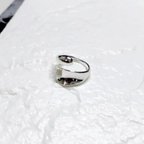 作品パールリング 指輪 フリーサイズ シルバー パール シンプル メタル プレゼント 000788