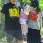 作品【ORIGINAL&REMIXヘッドフォン】ママとパパとキッズの親子リンクコーデTシャツ