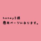 作品honey3様 専用ページになります。
