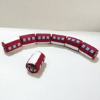 作品◦フェルト◦阪急電車　ぽっとんおとし