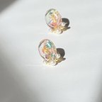 作品【春SALE価格！】colorful spring パールイヤリング