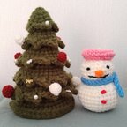 作品🌲クリスマスツリー🎄＆☃️ベレー雪だるま☃️セット