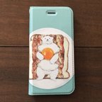 作品【ちょっぴりおバカなしろくまくんシリーズ】ベーコンエッグトーストiPhoneケース