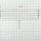 作品【すずらん様専用】スラッシュ 210cm テレビボード  オーク  奥行き31cm　スリット加工あり 　木製脚15.5cm　