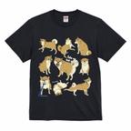 作品Tシャツ　柴犬のここが好き　濃色系