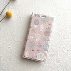 作品nonohana /スマホケース手帳型【iPhone】グレイッシュピンク