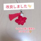 作品【秋】もみじ🍁のストラップ　赤　　◇受注制作◇