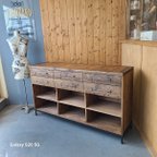 作品OPEN FREE SIDEBOARD　古材とアイアンの家具