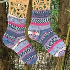 作品ドイツ🇩🇪OPALの毛糸で編んだ靴下
