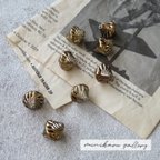 作品4個入)vintage parts antique gold beads