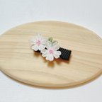 作品【浴衣にも】春よ来い♪♪桜のヘアクリップ～和晒～ ＊つまみ細工＊ベビー＆キッズ