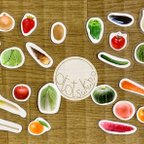 作品《送料込み》食育教材『旬の野菜と果物ボード』〜食育グッズ〜A4マグネット式食材のみ