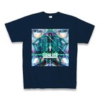 作品NINJA BPM◆アート◆文字◆ロゴ◆ヘビーウェイト◆半袖◆Tシャツ◆ネイビー◆各サイズ選択可