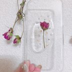 作品ドライフラワーiPhoneケース  薔薇