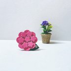 作品小さな紫陽花バッグ　ピンク