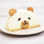 作品【韓国で話題沸騰中！】可愛いくまちゃん ハーフケーキをお届け♪