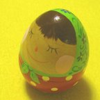 作品タマゴーシカ　木製　マトリョーシカ風　卵型人形　072