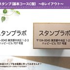 作品SHOP DECO 住所印　アドレスはんこ　ショップスタンプ　住所はんこ　基本コースＣ　Ｂレイアウト