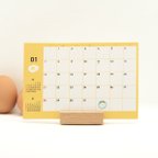 作品Sale送料無料🥚手作りスタンド付 / 2024卓上カレンダーたまごぐらし