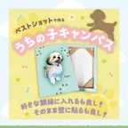 作品☆わんちゃんのベストショットを使ったキャンバスパネル☆