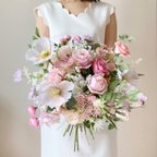 作品アーティフィシャルフラワー ポピーブーケ silkflower wedding bouquet