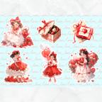 作品♡10枚 strawberry girl2コラージュシート♡