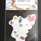 作品flower cat　ステッカー