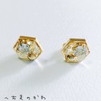 作品crystal hexagon／イヤリングorピアス