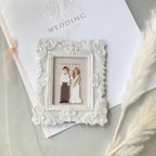 作品【フレーム付＆文字入れ】wedding mini（スクエア）｜結婚祝い・結婚式・受付・ウェルカムアイテム