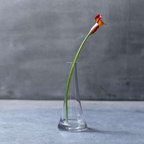 作品CLAY Fuji ガラスベース/L　　ガラスベース　一輪挿し　花瓶　花　ドライフラワー　花器