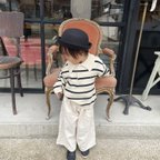 作品ボーラーハット　キッズ　ベビー　帽子　1歳誕生日