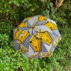 作品アフリカン布の日傘・街灯