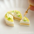 作品[ミニチュア]蜂蜜レモンチーズケーキ