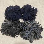 作品【編み物素材】93 靴下の輪っかで簡単編み物　手作りマスク用のゴムとしてご使用いただけます。