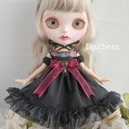 作品ブライス服 アウトフィット 洋服 ゴシックオールドワンピ