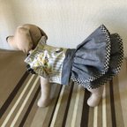 作品犬服オシャレハーネス  フリルツーピース