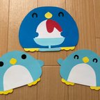 作品ぺんぎん　壁面🐧🍧7・8月