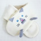 作品ねこマフラー　子ども用マフラー