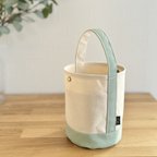 作品new!! "bucket bag" kinari × Palegreen (限定カラー) 《受注製作》