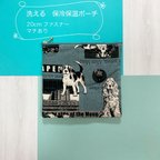 作品ワンまつりブルー⭐︎春夏前特別価格⭐︎洗える保冷保温ポーチ⭐︎東レやわらかメッシュのアルミシート⭐︎4層構造の高機能保冷シート使用⭐︎