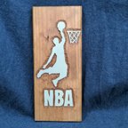 作品バスケ アート プレート NBA バスケットボール nba 木工 ハンドメイド