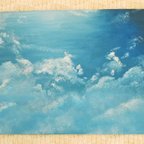 作品お部屋に色を*空と雲*油絵 その4