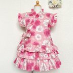 作品110【甚平ドレスと髪飾り】桜・ピンク