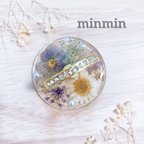 作品【一点もの】押し花　クリアスマホリング　ハンドメイド　