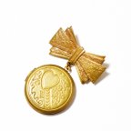 作品Vintage　1940’s　ribbonmotif goldmetal rocket　 brooch