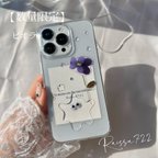 作品R130【数量限定】ぼく、お花持てるよ　　　　　　　　　　                        iPhoneケース　スマホケース　　　iPhone全機種対応　